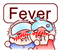 Sticker for mom of twins(English) sticker #5708174