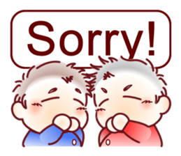 Sticker for mom of twins(English) sticker #5708176