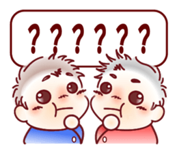 Sticker for mom of twins(English) sticker #5708177