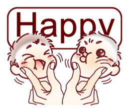 Sticker for mom of twins(English) sticker #5708178