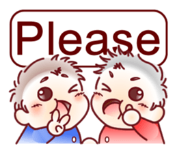 Sticker for mom of twins(English) sticker #5708179