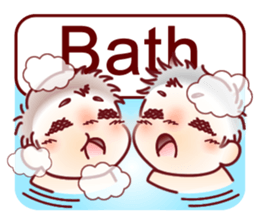 Sticker for mom of twins(English) sticker #5708180