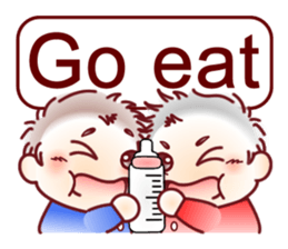 Sticker for mom of twins(English) sticker #5708181