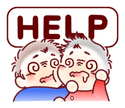 Sticker for mom of twins(English) sticker #5708182