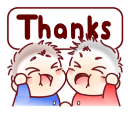 Sticker for mom of twins(English) sticker #5708183