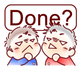 Sticker for mom of twins(English) sticker #5708185