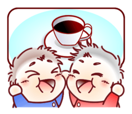 Sticker for mom of twins(English) sticker #5708187