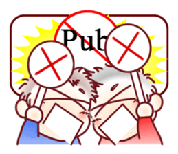 Sticker for mom of twins(English) sticker #5708188