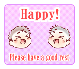 Sticker for mom of twins(English) sticker #5708191