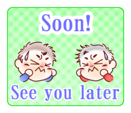 Sticker for mom of twins(English) sticker #5708193