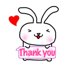 Rabbit and sometimes turtle(en) sticker #5708534