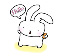 Rabbit and sometimes turtle(en) sticker #5708535