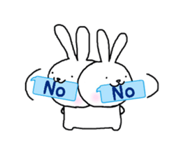 Rabbit and sometimes turtle(en) sticker #5708538