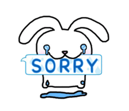 Rabbit and sometimes turtle(en) sticker #5708546