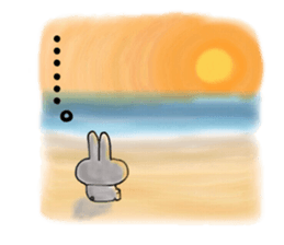 Rabbit and sometimes turtle(en) sticker #5708547