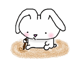 Rabbit and sometimes turtle(en) sticker #5708553