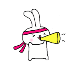 Rabbit and sometimes turtle(en) sticker #5708562