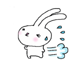 Rabbit and sometimes turtle(en) sticker #5708563