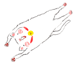 Easy going white cat sticker #5708766