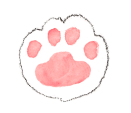 Easy going white cat sticker #5708771