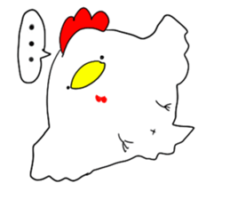 chicken resembling a chick sticker #5708778