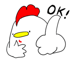 chicken resembling a chick sticker #5708790