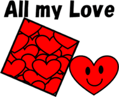 English Heart message sticker #5709033