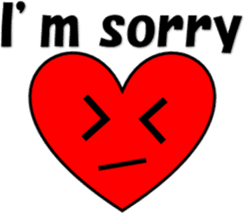 English Heart message sticker #5709037