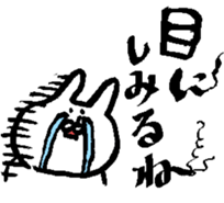 The rabbit which moves freely 2 sticker #5709713