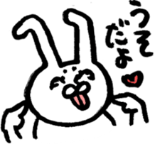 The rabbit which moves freely 2 sticker #5709723