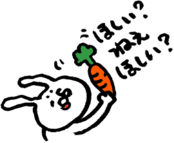 The rabbit which moves freely 2 sticker #5709725