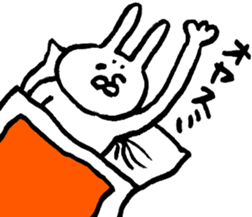The rabbit which moves freely 2 sticker #5709726