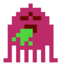 pixel aliens sticker #5710148