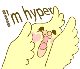 Parakeet at the heart(English) sticker #5710332