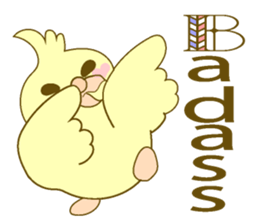 Parakeet at the heart(English) sticker #5710339