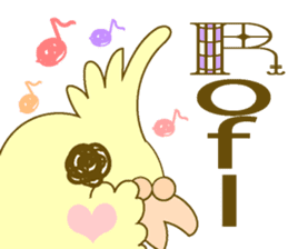 Parakeet at the heart(English) sticker #5710342