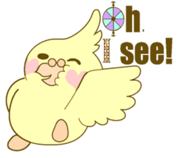 Parakeet at the heart(English) sticker #5710349