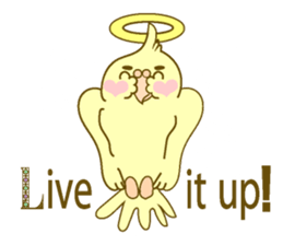 Parakeet at the heart(English) sticker #5710351