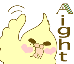 Parakeet at the heart(English) sticker #5710360