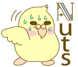 Parakeet at the heart(English) sticker #5710366