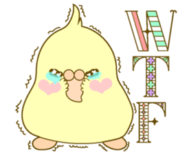 Parakeet at the heart(English) sticker #5710368