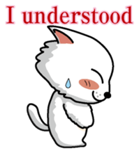 Cat business English version sticker #5711096