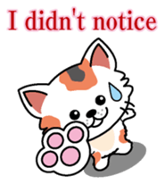 Cat business English version sticker #5711099