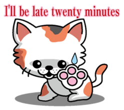 Cat business English version sticker #5711105