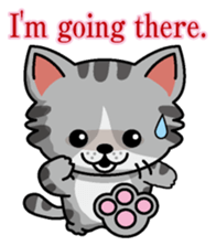 Cat business English version sticker #5711112