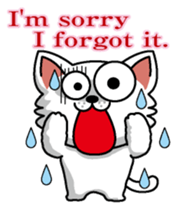 Cat business English version sticker #5711114