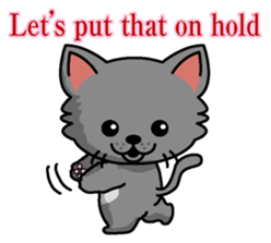 Cat business English version sticker #5711121