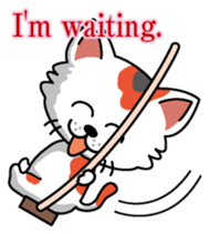 Cat business English version sticker #5711123