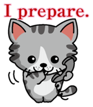 Cat business English version sticker #5711124