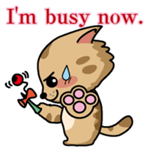 Cat business English version sticker #5711125